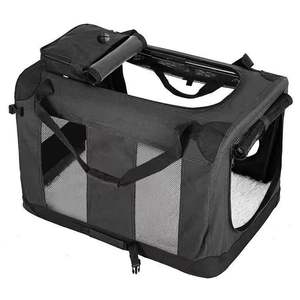 Taşınabilir katlanabilir evcil hayvan sandığı büyük köpek taşıyıcı geniş Pet seyahat Tote dayanıklı araba evcil hayvan kafesi - Product Image 6