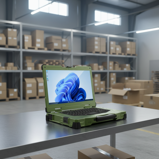 Intel Rugged Laptops Aluminum Material IP65 Rated With 8GB RAM Rugged Notebook for Durable Performance