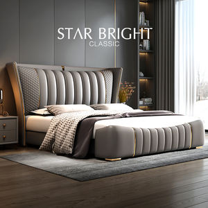 Lit Capitonné Moderne de Luxe, Simple, Taille King, Cadre de Lit Rembourré, Meuble de Chambre pour Maison, Appartement, Hôtel, à Bon Prix - Product Image 3
