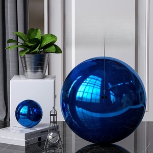Сапфировый синий шарик из нержавеющей стали скульптура домашний Декор потолочный оконный орнамент для внутреннего свадебного торжества - Product Image 1