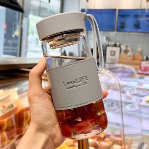 Silicone Leather Portable Cup Wholesale Office Use Eco-Friendly High Temperature Resistant <b>Tea</b> Water Separation Design Filter - Product Image 6