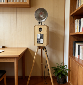Trépied au design rétro haut de gamme pour iPad 12.9, appareil <span class=keywords><strong>photo</strong></span> reflex numérique, photomaton en bois pour location de fête et entreprise de photographie - Product Image 2