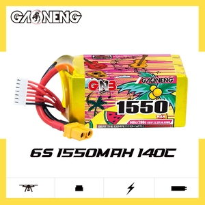 Batería LiPo GAONENG GNB 1550MAH 22.2V 6S 140C XT60 de Alto Rendimiento para RC, Hobby, Carreras FPV y Quads - Product Image 3