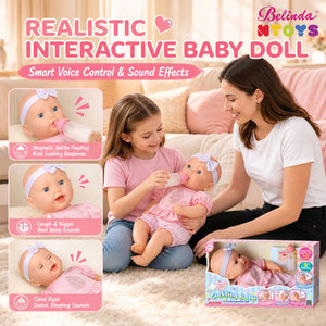 Muñeca Interactiva Eléctrica Belinda de 16 Pulgadas, Activada por Voz, Bebe Leche Antes de Dormir y Rueda de la Noche, Regalo para Niñas y Niños - Product Image 2