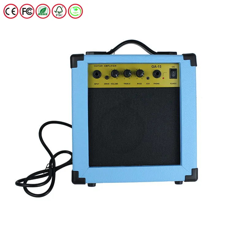 HUASHENG-amplificador de guitarra de tamaño completo, sonido Ajustable, Material de Metal, instrumentos musicales, accesorios de guitarra acústica