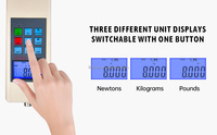 Dinamometer Digital, pengukur dorong dan tarik Digital 1000N dengan Instrumen sel beban S untuk mengukur kekuatan
