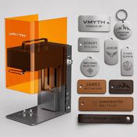Graveur laser à diode compact VMYTH Genesis-M1, double laser 10W bleu + 2W IR, nouveau, prise en charge CNC AI pour métal, plastique, bois, étiquettes