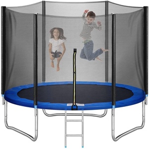 Nhà Máy Bán Hàng Trực Tiếp Trẻ Em Trampolines Cho Người Lớn Với Thùng Vòng 6ft 8ft 10ft <span class=keywords><strong>Trampoline</strong></span> Ngoài Trời Với Mạng Lưới An Toàn - Product Image 1