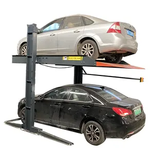 Double Level Two Post Car Parking Lift Garage Equipment