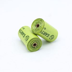 Sacs à crottes de chien écologiques, compostables, biodégradables, rechargeables, en matériau PBAT/PLA - Product Image 4