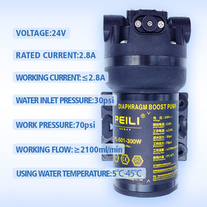 Bomba de presión de agua de refuerzo RO de diafragma de 5 cámaras personalizable PEILI sistema de filtro de agua de gran flujo 24V 36V energía eléctrica - Product Image 3