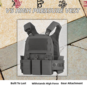 Chaleco Táctico Suave de Alta Presión ANJIA VE-75 V5, MOLLE, para Caza, Desmontable Rápido, con Férulas Integradas, Tela de Nailon Mate, Ajuste Universal - Product Image 2