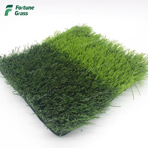 หญ้าเทียม Fuxuan สำหรับสนามฟุตบอลหญ้าเทียมขนาด50-60มม. มีมาตรวัด5/8สองสี - Product Image 2