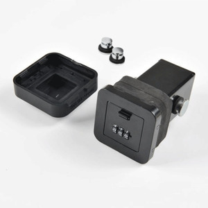 YH1914 Noir |   Boîte de rangement dissimulée pour attelage de <span class=keywords><strong>remorque</strong></span> de voiture, avec couvercle, tiroir verrouillable et boulons, pour extérieur, randonnée - Product Image 1