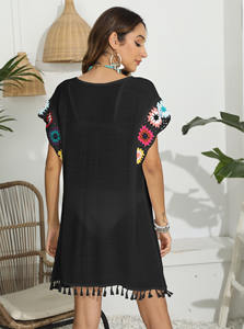 Usine Gland <span class=keywords><strong>Plage</strong></span> Cover up Robe Sexy Long Pareos Bikinis Cover Ups Crochet Cover-Up Robe <span class=keywords><strong>Plage</strong></span> D'été Beachwear pour Femmes - Product Image 4