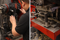 Machine à fabriquer des boutons mécaniques de haute précision avec moteur et pompe pour denim et cuir, certifiée CE