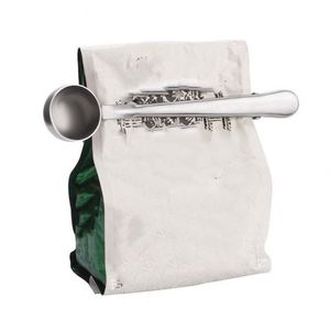 Cuillère doseuse moderne en acier inoxydable 430 de 15 ml pour haricots et sucre en poudre avec pince à sac et miroir – Gadgets de cuisine en gros - Product Image 1