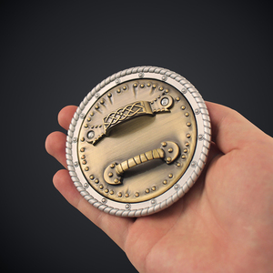 Escudo de Metal de Aleación de Zinc de <span class=keywords><strong>Diablo</strong></span> II, 9 cm, Juguete Coleccionable, Adorno Decorativo - Product Image 4