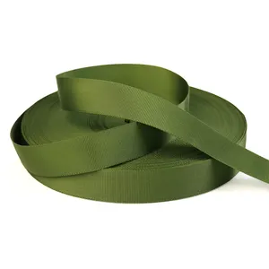 Correias de nylon de alta resistência para mulheres, correias MOLLE de 1,5 2 polegadas, cor verde oliva, corante tingido de nylon 6 66