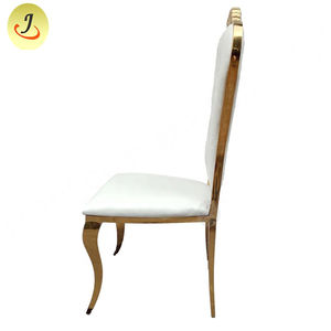 Chaise de salle à manger au design simpliste en acier inoxydable en métal moderne de haute qualité avec JC-SS42 en cuir PU - Product Image 6