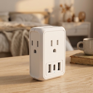 Convertisseur de <span class=keywords><strong>prise</strong></span> secteur transfrontalier NYT RO-171, nouveau standard américain avec ports USB, style américain, provenance Chine - Product Image 3