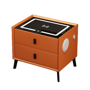Smart Makeup Room <strong>White</strong> Wooden <strong>Bedside</strong> With Audio Wireless Charging Fingerprint Lock Multi-function Dressing Table - Product Image 5
