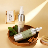 Flacon pulvérisateur cosmétique en aluminium 100ml 200ml 500ml, brume fine, pompe continue, OEM ODM, couleur et logo personnalisés pour parfum