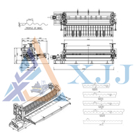Máquina de Fabricación de Láminas Metálicas Delgadas de Acero, Fácil de Operar, Máquina Perfiladora de Láminas para Techos Corrugados de Barril Horizontal