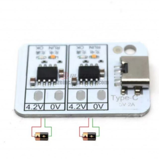 Type-C USB 1S 1A Lithium Battery Charging Module 18650 Li-ion Lithium Battery 3.7V 4.2V 2-Way Batteries Charger
