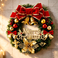 Guirlande de lettres en bois Joyeux Noël, ornement suspendu pour la porte d'entrée et la fenêtre de la maison, décoration d'ambiance de Noël