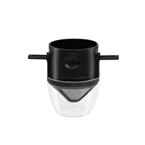 Portable <b>Coffee</b> <b>Filter</b> Cup With 304 Stainless Steel <b>Filter</b> For Travel Hot Cup Black - Product Image 1