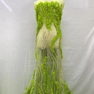 Motivo especial Cuentas de lentejuelas Hatue Couture Lace Faric en color especial - Product Image 1