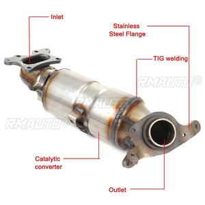 ตัวเร่งปฏิกิริยาสำหรับฮอนด้า ซีวิค DX/LX/EX 2006 - 2011 2010 2009 1.8L สแตนเลสท่อไอเสียท่อไอเสียอุปกรณ์เสริมในรถยนต์ - Product Image 3