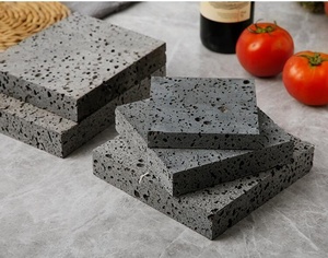 Parrilla <span class=keywords><strong>de</strong></span> roca volcánica granito natural Lava <span class=keywords><strong>piedra</strong></span> <span class=keywords><strong>de</strong></span> cocina bistec <span class=keywords><strong>piedra</strong></span> caliente parrilla asadora plato con bandeja - Product Image 5