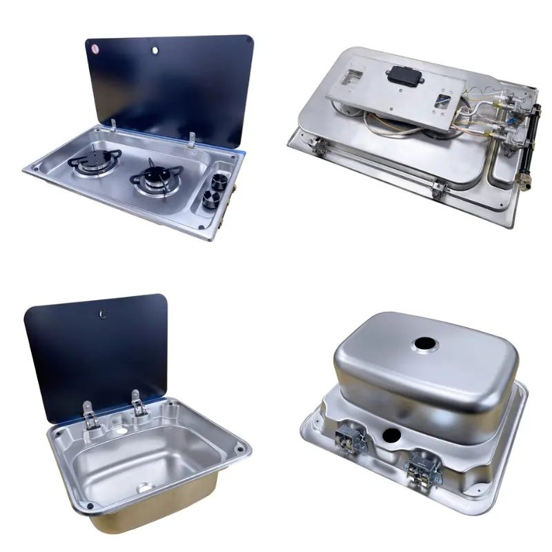 Wholesale Stainless Steel Recreational Vehicle Motorhome Camper Van Caravan RV Sink or RV Sink and Stove Cooktop