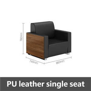 أريكة فاخرة عالية الجودة من الجلد بتصميم أوروبي حديث، طقم أرائك للمنزل وغرفة المعيشة - Product Image 6