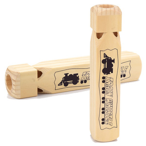 Vente en gros de sifflets jouets pour enfants, sifflet de train en bois, jouet éducatif précoce pour enfants - Product Image 2