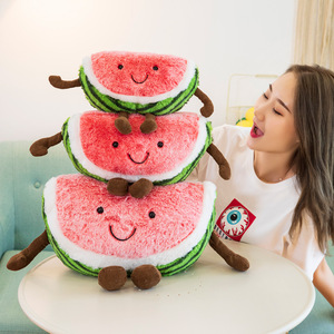 Boneka Plush Buah Semangka Ceri Kartun Terbaru, Boneka Isi Simulasi Buah, Ekspresi Lucu, Bantal Sofa untuk Hadiah Anak - Product Image 6