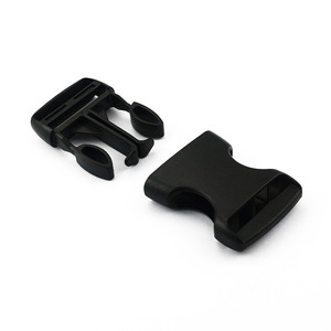 หัวเข็มขัดพลาสติกปอม 38 มม. สีดำ แบบปลดเร็ว สำหรับอุปกรณ์เสริมกระเป๋าเป้สะพายหลัง ทนทานต่อการสึกหรอ สีทึบ - Product Image 2