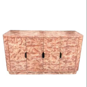 Modern Pink Solid Wood <b>Sideboard</b> Luxury 4-Door Buffet Cabinet for Living Room Dining Hall Wholesale - Product Image 1
