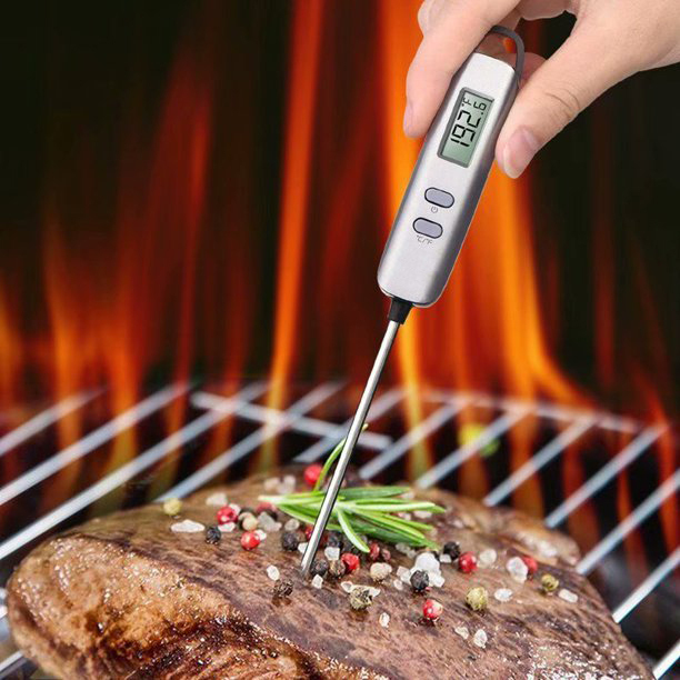 Top Seller Super Long Probe Digital Cooking Thermometer Instant Read Candy & BBQ Food Thermometer with Temperature Function