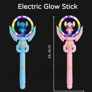 Ánh sáng lên cối xay gió ít màu vàng vịt công chúa cá heo gấu trúc đầy màu sắc vật liệu nhựa âm nhạc Đồ chơi chân - Product Image 2