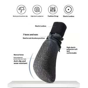 Bottes pour <span class=keywords><strong>chien</strong></span> écologiques classiques, protège-<span class=keywords><strong>pattes</strong></span> imperméables, antidérapantes, pour extérieur, chaussée chaude, hiver, <span class=keywords><strong>neige</strong></span> - Product Image 3