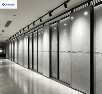 Verstellbares Metall-Präsentationsregal für Fliesen, Marmor, Granit, Quarzstein und Wandpaneele in Ausstellungsräumen