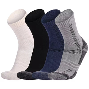 Newest Custom Logo Knitted Merino Wool <b>Moisture</b> Wicking Warm Winter Crew Outdoor Sport <b>Socks</b> Digital Printing High Quality - Product Image 3