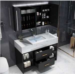 Led <span class=keywords><strong>baño</strong></span> <span class=keywords><strong>espejo</strong></span> de vanidad con estante de mármol pintura Polonia <span class=keywords><strong>espejo</strong></span> luces conjunto de gabinete lavabo de madera <span class=keywords><strong>baño</strong></span> vanidad - Product Image 5