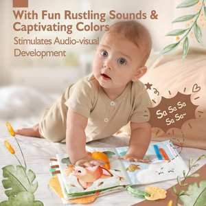 Juguetes Sensoriales de Tela Suave para Bebés de 0 a 6 Meses, Libros de Tela Educativos Tempranos - Product Image 3