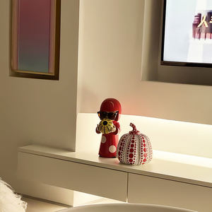 <span class=keywords><strong>Yayoi</strong></span> Kusama Sculpture Ornement <span class=keywords><strong>Yayoi</strong></span> Kusama Marée Jouer Maître Poupée Artiste Cadeau Fait Main En Stock - Product Image 4