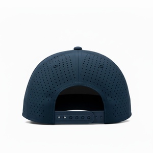 OEM Custom Performance 5 Panel <b>Waterproof</b> <b>Golf</b> Baseball Cap Rubber Patch Laser Cut Hole Snapback <b>Hat</b> Outdoor Sports Cap - Product Image 4