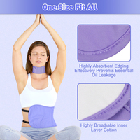 Famicheer BSCI Compresse de coton pour huile de ricin, enveloppes réutilisables pour les mains